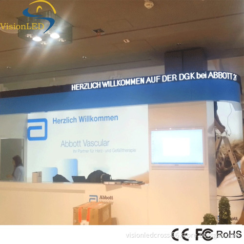P7.62mm led curve display with soft panel from VisionLED manufacture